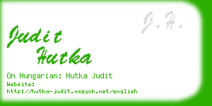 judit hutka business card